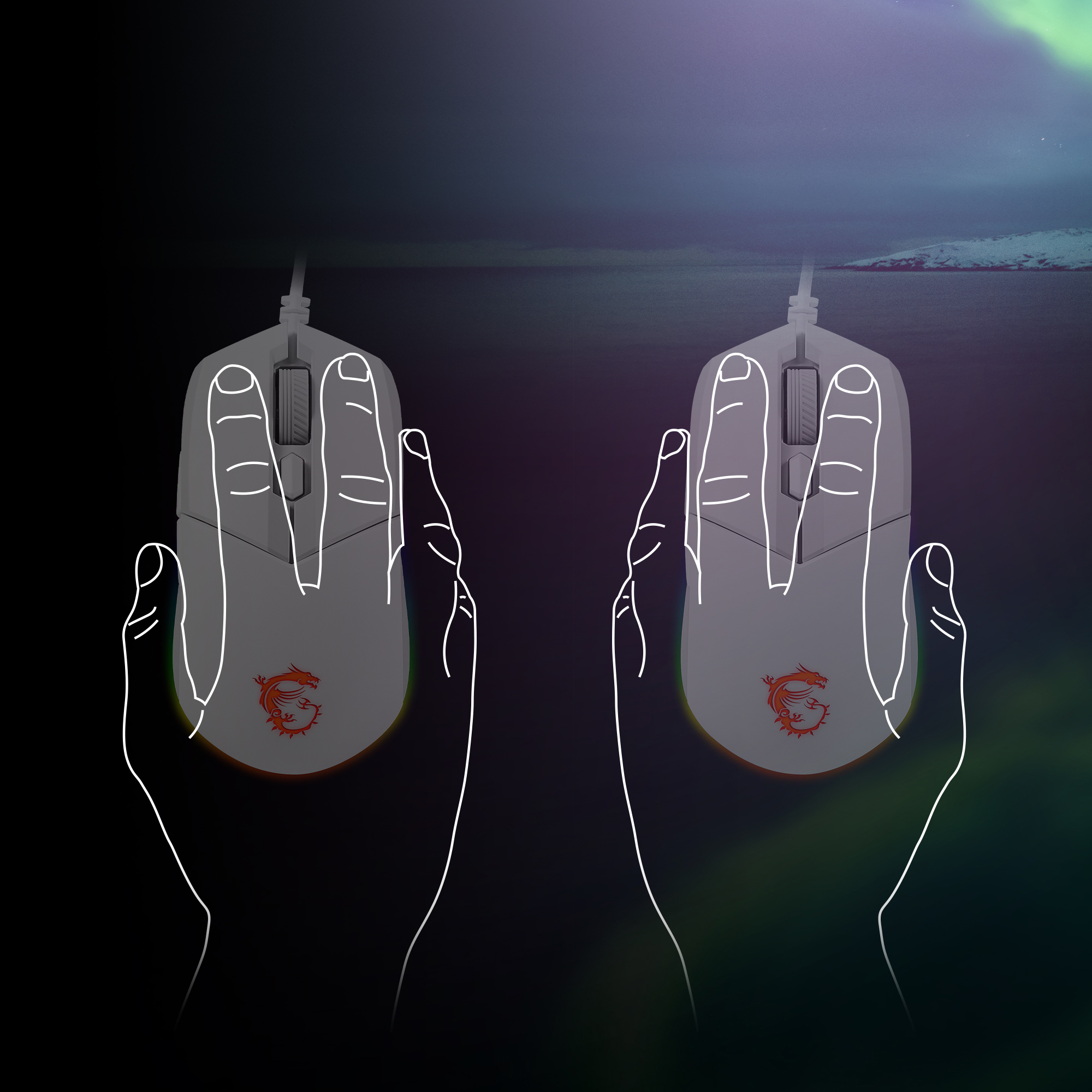 MSI Clutch GM11 White Gaming Mouse 5000 DPI Optical Sensor